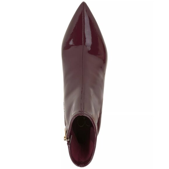 99$ Jessica Simpson Semaja Pointed-Toe Patent Dress Bootie Size 8 Berrylious Red - Picture 4 of 5